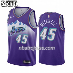 Barn Utah Jazz Tröja Donovan Mitchell 45 2019-20 Nike Hardwood Classics Swingman